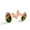 Color 3, variant on Men's Classic Stainless Steel, Palm Leaves Pineapples Pattern Cufflinks Business Wedding Shirts, Rose Gold
