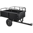 thumbnail image 3 of 750 lbs Heavy-Duty Steel Dump Cart - 15 Cubic Feet Garden Utility Trailer with Removable Sides, Hand-Pull or Foot Pedal Dumping for ATVs, UTVs, Lawn Mowers, and Tractors
Brand: CuisinSmart, 3 of 8