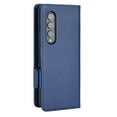 thumbnail image 4 of for Samsung Galaxy Z Fold 4 Wallet Case with RFID Blocking Credit Card Holder, Lichee Patterned Luxury PU Leather Folio Flip Kickstand Protective Shockproof Cover Women Men Phone Case,Darkblue, 4 of 9