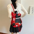 thumbnail image 2 of PALIFEUR Household Essentials Guitar Shaped Bag Backpack Patent Leather Ladies Mini Backpack Sewing Thread Purse For Women Ladies Small Size, 2 of 4