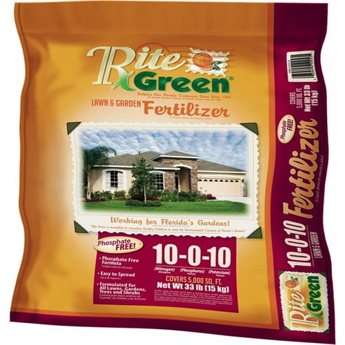Rite Green 10-0-10 Lawn & Garden Fertilizer, 33 Lb ...