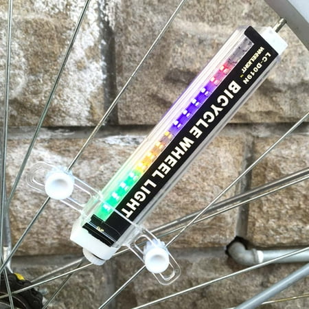 16 Colorful LED Lights 42 Patterns Water Resistant Bicycle Bike Cycling Wheel Spoke Light