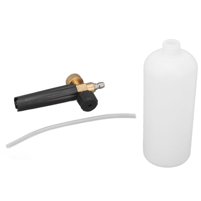Botella rociadora de espuma para lavado de autos de 1 l multifunción con conector rápido G1/4, lanza de espuma de cobre para exteriores