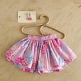 thumbnail image 5 of Toddler Girls Floral Skirt, Elastic Waist Flowy A-Line Skort with Built-in Shorts, Cute Summer Casual Skirts for Little Kids 1-7T, 5 of 5