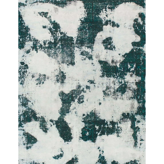 Ahgly Company Machine Washable Indoor Rectangle Abstract Light Gray Area Rugs, 6' x 9'