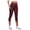 Wine, variant on Capri Leggings for Women Workout High Waist Hip Lifting Yoga Pants with Pockets Running Fitness Leggings (XS, Wine)