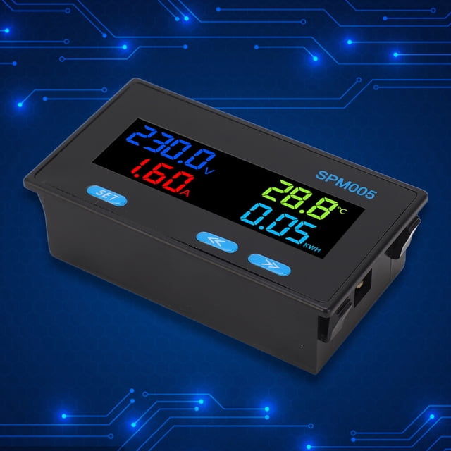 Hiletgo - Probador de Amperímetro y Voltímetro Digital, 0,28 Pulgadas, CC, 100 V, 10 A, Medidor de Corriente de Voltaje, Panel de Pantalla LED Dual, 2 Unidades