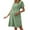 Green, variant on Women's Maternity Dress - Casual Short Sleeve V-Neck, Loose Button Down Shirt Dress for Pregnancy, Breathable Summer Dress,Size for XL