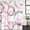 Pink, variant on Polyester Fabric Red Grey Shower Curtain, Geometric Circle Modern Abstract Simple Art Waterproof Bathtub Curtain Bathroom Decor Set with Hooks 36 x 78 Inches