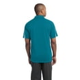 thumbnail image 2 of Sport-Tek ST685 PosiCharge Micro-Mesh Colorblock Polo, Blue Wake/ White, 2XL, 2 of 2