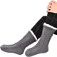thumbnail image 4 of 2 pares de calcetines cálidos para mujer, calcetines borrosos navideños, calcetines antideslizantes con forro polar, talla única, 4 of 4