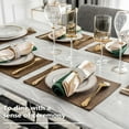 thumbnail image 4 of Cloth Placemats Set of 4 Heat Resistant Dining Table Place Mats Linen Kitchen Table Mats, Brown, 4 of 6
