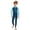 Sky Blue, variant on Kids Unisex Bodysuit Swimming Wear Long Sleeve Patchwork Front Zipper Swim Jumpsuit Swim Surf Diving Suit Sky Blue 3-4