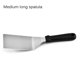 thumbnail image 5 of Matsuzay Pala de cocina Mango de plástico frito Barbacoa DIY Pala Raspador Panqueque Pala Pala de acero inoxidable Cocina y Comedor Matsuzay HA019850-00, 5 of 6