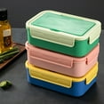 thumbnail image 3 of Food Storage - Storage Rack - Student Divided Lunch Box Food Storage Box [Classic Edition] Pink(Organizer*1Pc - Pink), 3 of 8