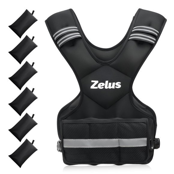 Chaleco pesado ZELUS ajustable de 9 a 14 kg para hombres y mujeres
