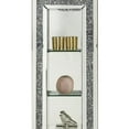 thumbnail image 3 of Grandfather Clock with 4 Compartments and Mirror Frame Silver - Saltoro Sherpi, 3 of 6
