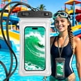 thumbnail image 4 of Universal Waterproof Floating Cell Phone Dry Bag Clear Touch Sensitive Phone Pouch Detachable Lanyard Multi Color Water Proof Case for Beach Pool Lake Water Sports Vacation, 4 of 4