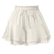 thumbnail image 1 of Pantalones de falda con volantes de doble capa for mujer, con cintura elástica y cordón, pantalones de falda informales antiexposición deportivos, 1 of 7