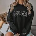 thumbnail image 4 of NAZENTI Embroidered Mama Sweatshirt, Mothers Day Sweatshirt Gifts for Mom Mama, Embroidered Crewneck Sweatshirt for Women, 4 of 6