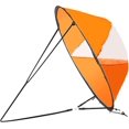 thumbnail image 1 of Kayak de vela plegable, vela de viento a favor, vela de viento, accesorios para kayak, remo de vela para botes inflables, kayaks, canoas, tabla de remo plegable naranja, tabla de remo inflable, 1 of 5
