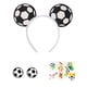 thumbnail image 1 of Set de animación para aficionados al fútbol: diadema, pendientes y pegatinas, ligeros, para partidos, fiestas y celebraciones deportivas, 1 of 6
