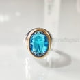 thumbnail image 4 of Blue Topaz Mans Ring, Natural Swiss Blue Topaz Ring, November Birthstone, Silver Jewelry, 925 Silver Ring, Heavy Mens Ring, Arabic Design, Ottoman Style Ring, Christmas, Mens Signet Ring, 4 of 8