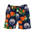 thumbnail image 1 of Forever Collectibles Men's Edmonton Oilers NHL Floral Slim Fit Swimming Suit Trunks, 1 of 1