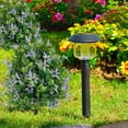 thumbnail image 4 of Planta artificial de eucalipto Seplovoe con estaca para suelo - 55 cm (21,65") Flor artificial multicolor de plástico PE para decoración de jardín, patio o balcón, 4 of 6