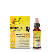 Bach Rescue Remedy Pet Natural Anxiety & Stress Relief, 10 mL Dropper