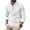 White, variant on LEKWK Henley Shirts for Men Long Sleeve Linen Lace up Shirt Casual V-Neck Beach T-Shirts Tie Front Adjustable Sleeve T-Shirt Vacation Travel Holiday Tops