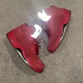 thumbnail image 2 of Ni-k-e Air Jordan 5 Retro Red Suede Sneakers 136027-602 Size 10, 2 of 6