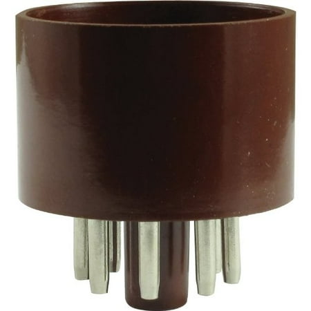8 Pin Octal Base - Tube Base - 8 Pin, Octal, Brown By AmplifiedParts