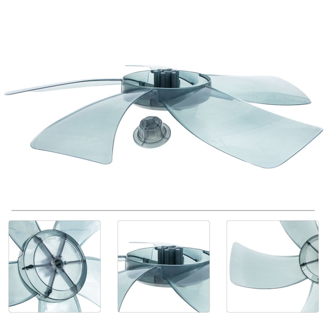 Minkissy 1 Set Fan Blades Plastic Silent Operation 5 Blades Design Home Use