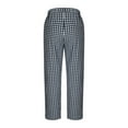 thumbnail image 5 of Horkkom Plaid Pants for Women Elastic Waist Straight Leg Pants Summer Beach Pants Loose Casual Pants with Pockets, 5 of 5