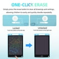 thumbnail image 3 of ziyahi 2piece Portable For LCD Writing Tablet Gifts Natural Drawing Experience Easy Sky Blue, 3 of 6