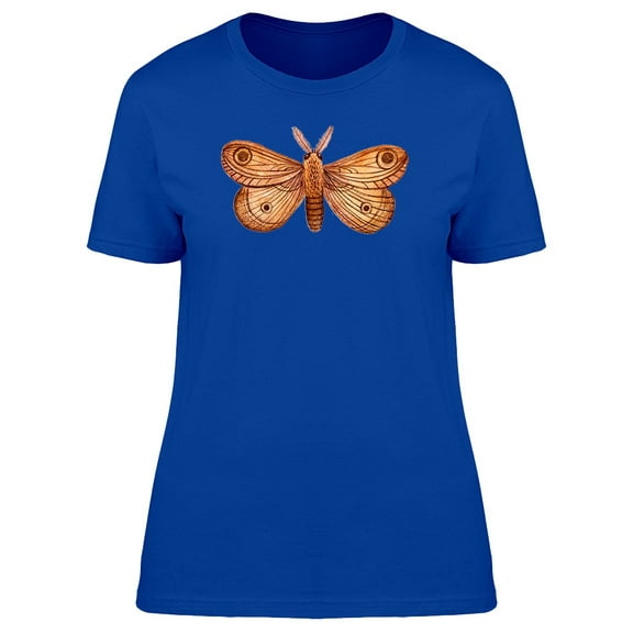 Cool Vintage Moth Butterfly Tee Women's -Image by Shutterstock