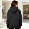 thumbnail image 5 of Hoodies for Women Casual Drawstring Hooded Sweatshirts Pullover Fall Winter Clothing with Hood and Pocket 3XL, 5 of 7