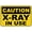 Warning Sign 2, variant on Caution Xray Radiation Bilingual Spanish Sign 12 x 8 Inches - Rust-Free Aluminum, UV Protected, Waterproof, 4 Pre-Drilled Holes
