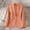 Orange, variant on Business Blazers for Women Dressy Casual Solid Color Suit Jackets Notched Lapel Collar Slim Fitness Blazer Jackets Lightweight Open Front Cardigan