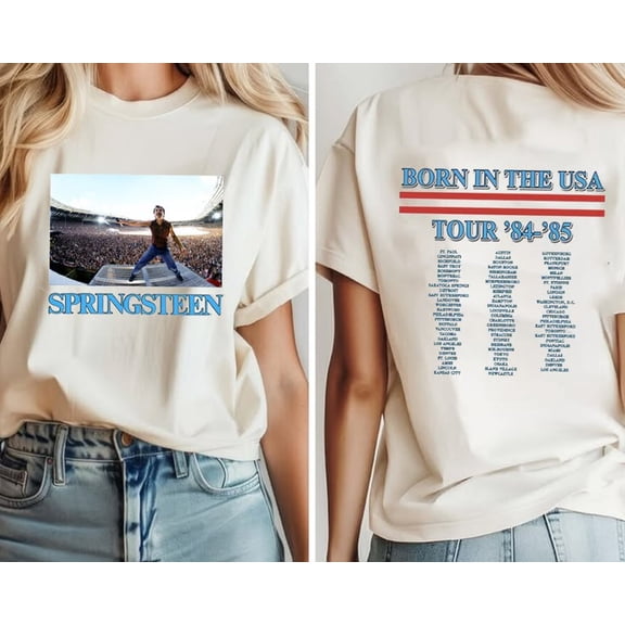 Bruce Springsteen Born In The White Tee T-shirt Sizes S-5XL Goldengate