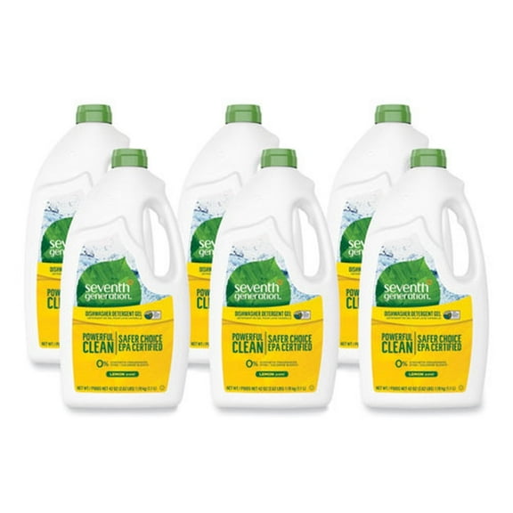 Seventh Generation™ Automatic Dishwasher Gel Soap, Lemon Scent, 45 Oz Bottle, Case Of 6