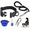 thumbnail image 1 of Juego de collar y correa para perro con hebilla de liberación rápida, etiqueta de identificación para cuenco portátil, 1 of 5