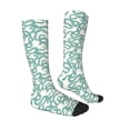 thumbnail image 3 of Picia Women Crew Soft Moisture-wicking Socks Hand Drawn Snake Pattern Design Cotton Socks, One Size fit All, 3 of 9