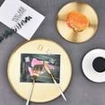 thumbnail image 5 of 2Pcs Round Gold Tray,Metal Decorative Makeup Tray Organizer for Vanity,Bathroom,Matte Brass Finish, 1.8 Inch & 7.9 Inch, 5 of 8