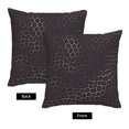thumbnail image 4 of Multi-Size Linen Sofa Pillow Cover Invisible Zipper Open And Close Strong Use For Sofa Chair Garden Sofa Car Snake Skin Print Style Darkgray_4 20"X20", 4 of 8