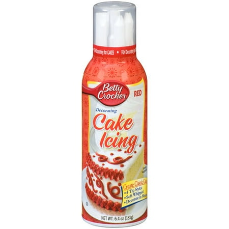 Betty Crocker Red Decorating Cake Icing, 6.4 oz - Walmart.com