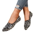 thumbnail image 5 of Women's Glitter Pointed Toe Flats, Wide Width Casual Slip-On Loafers, Comfortable Soft Sole Walking Shoes for Spring Summer Party Daily Wear, 5 of 10