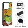 thumbnail image 2 of FINCIBO Soft Rubber Protector Cover Case for Apple iPhone 14 Pro Max 6.7" 2022, Sunflowers Blue By Van Gogh, 2 of 5