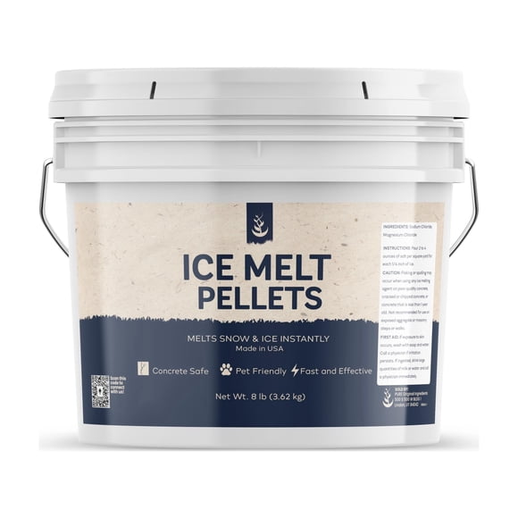 Pellets para derretir hielo, ingredientes puros y originales, 3,78 litros, acción rápida